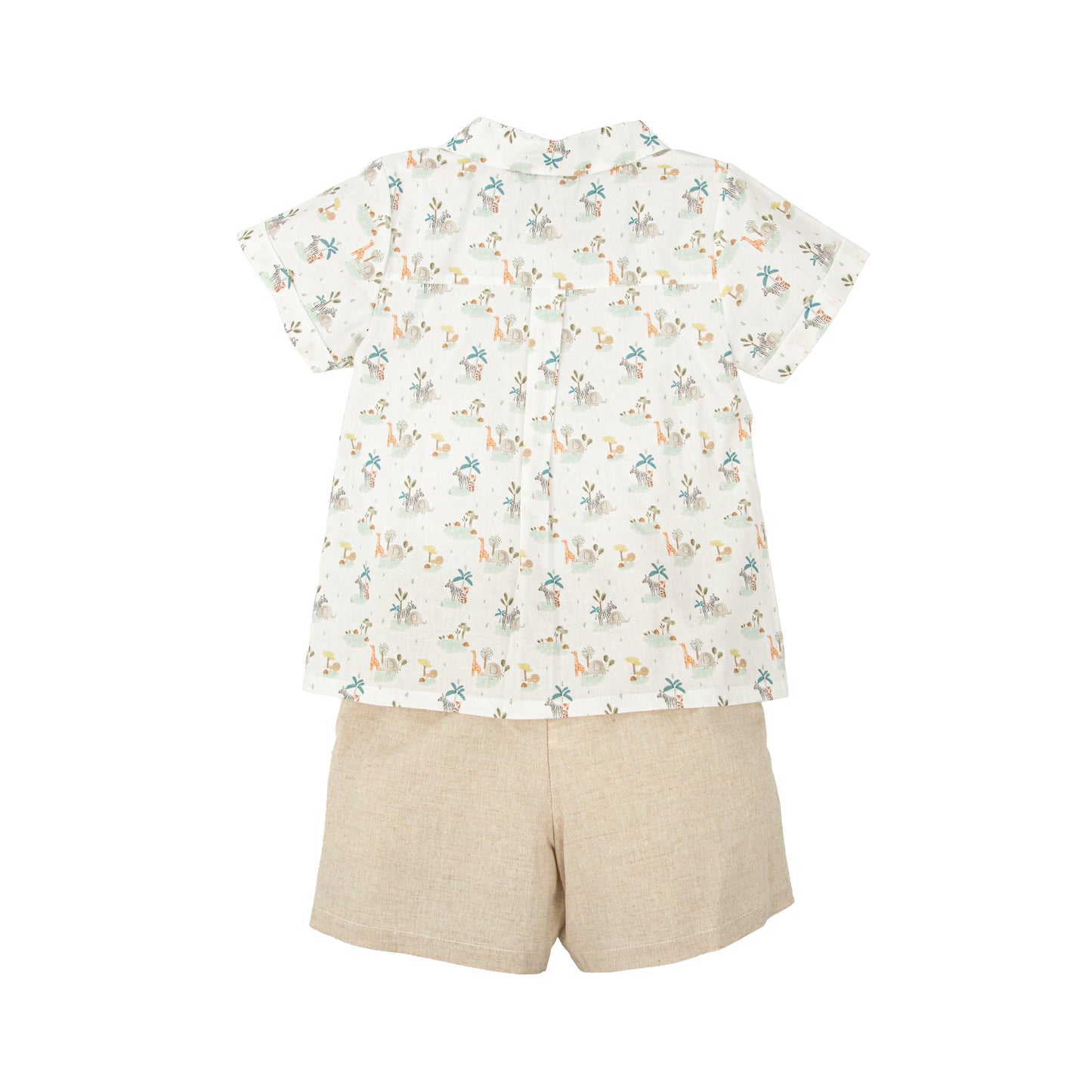 Conjunto Niño Cuello Pico Descubrimiento Babidu 2-6 Años | Camisa + Short Verano