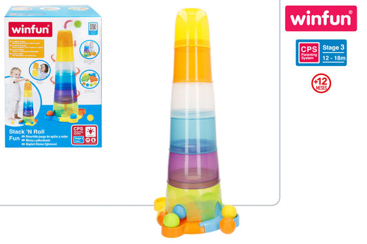 Torre Apilable de Actividades para Bebés (+12 Meses) Winfun