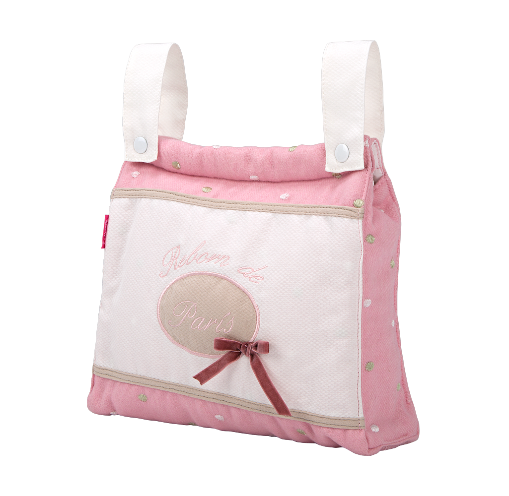 Coche con capota Reborn de París plegable con bolso – Muñecas Arias 🧸✨