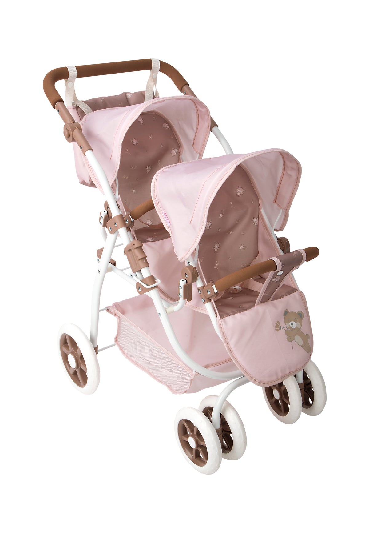 Coche Gemelar Bear para Muñecas 45x70x73 cm | Muñecas Arias