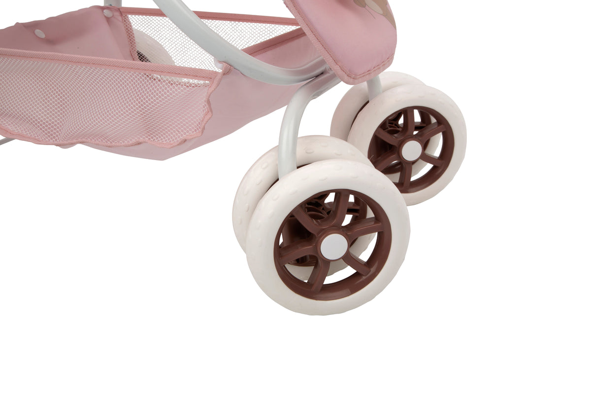 Coche Gemelar Bear para Muñecas 45x70x73 cm | Muñecas Arias