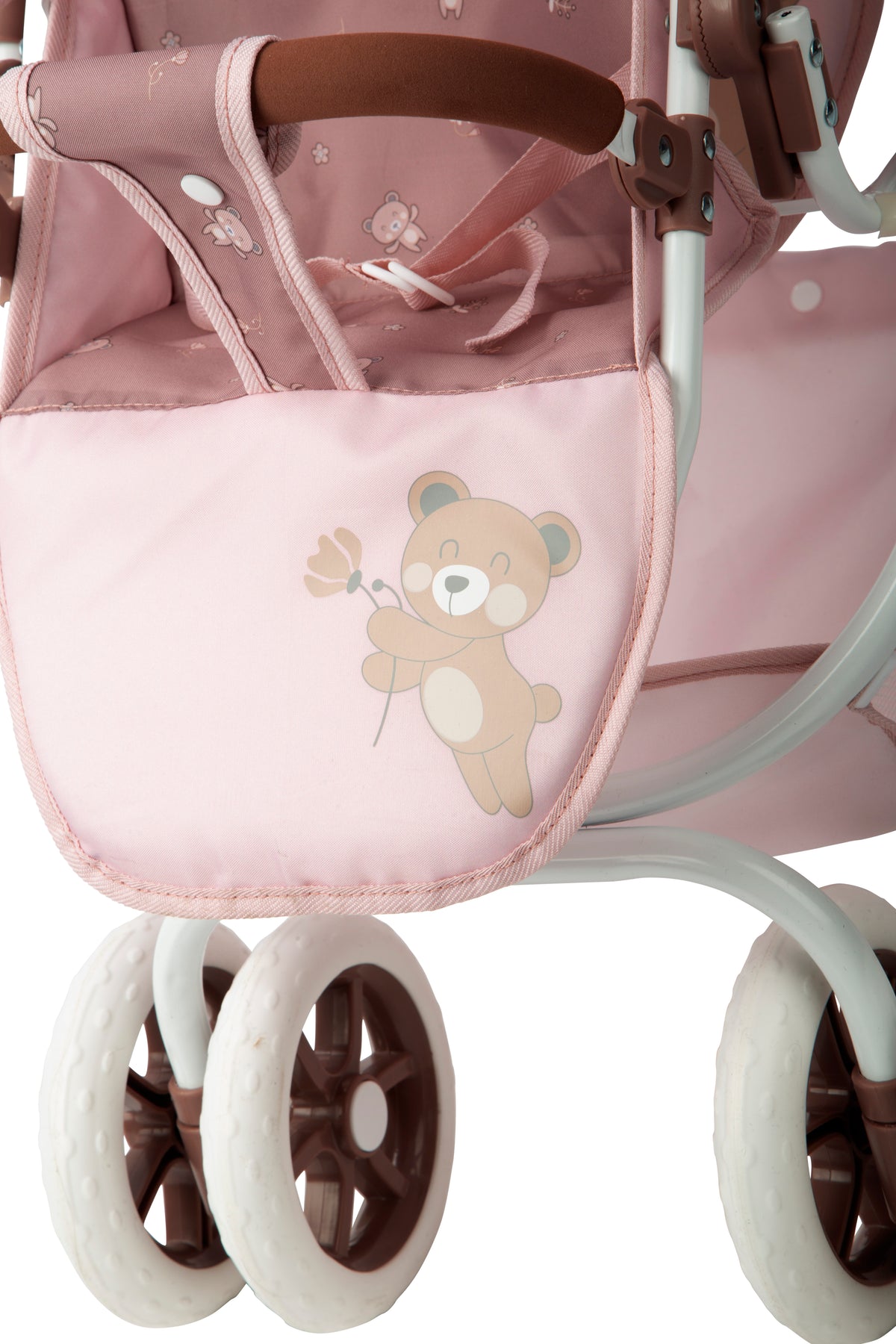 Coche Gemelar Bear para Muñecas 45x70x73 cm | Muñecas Arias