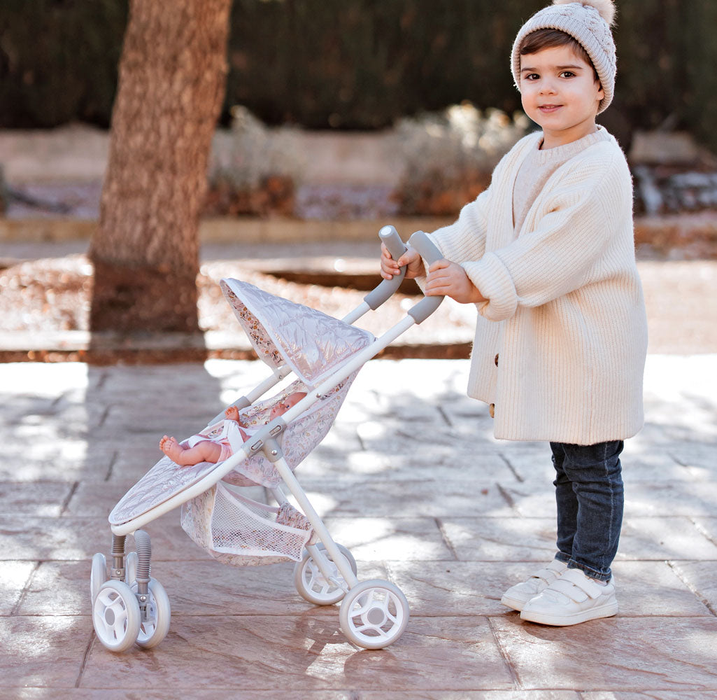 Silla de Paseo Fantasy 🌸 plegable 29x53x60 cm | Muñecas Arias