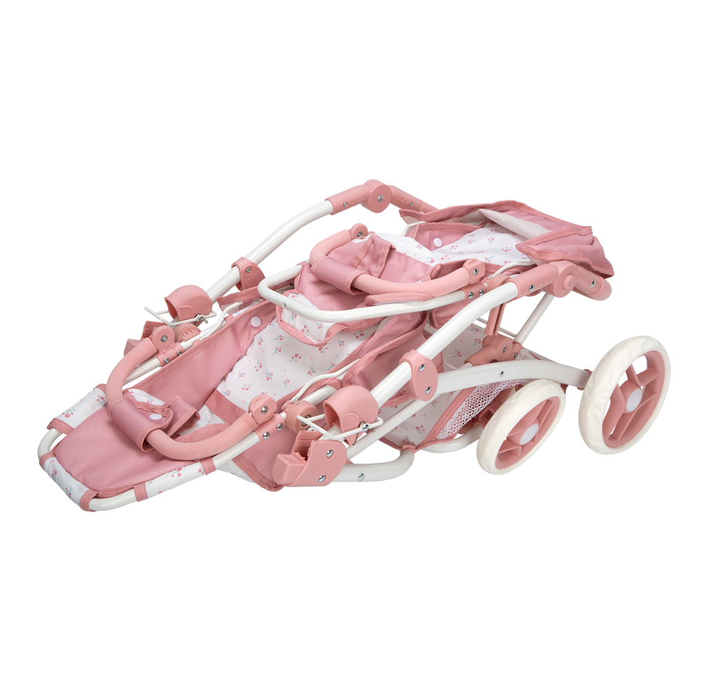 Coche gemelar Elegance con bolso 46x73x72 cm | Muñecas Arias