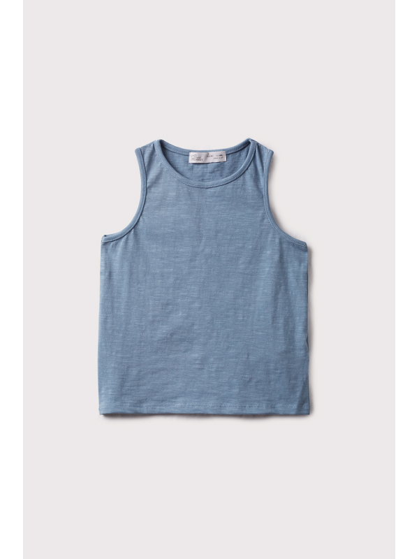 Camiseta de tirantes niño color azul pardo Street Monkey | Básica verano | 2 a 16 años