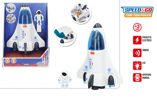 Transbordador Espacial con Luz y Sonido Speed&Go Space