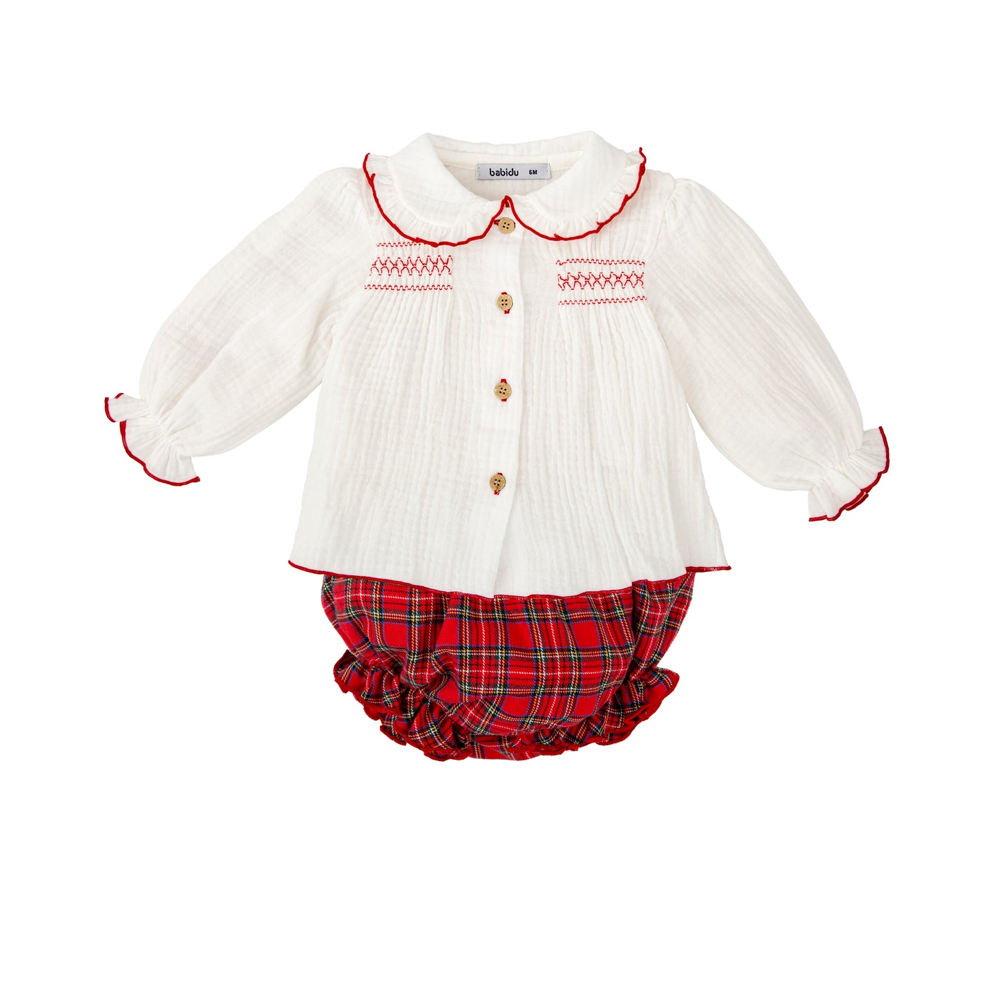 Conjunto bebé niña Muérdago Calamaro | Colección Navidad 1-36 meses