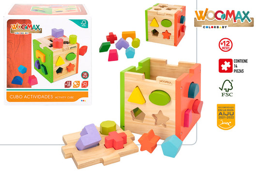Cubo de Actividades de Madera (+12 Meses)Woomax