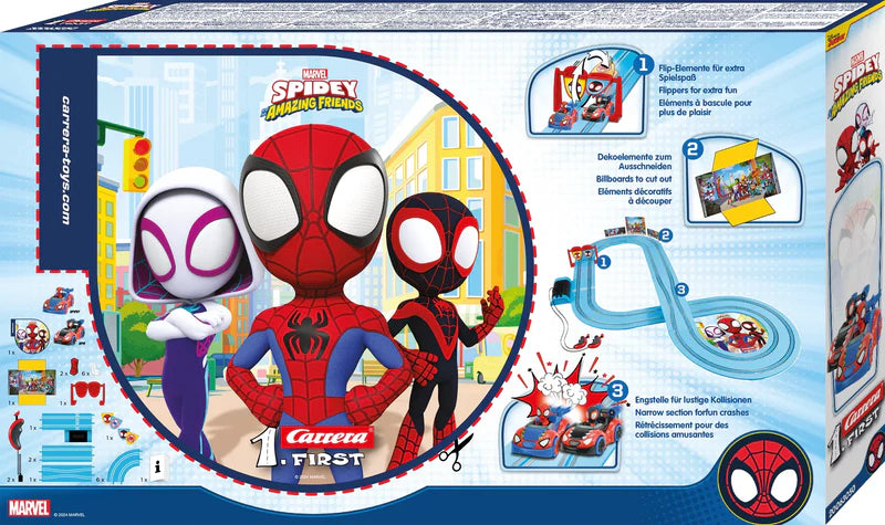 Carrera First Spidey – Circuito Infantil 2,9 m con Spidey y Spin