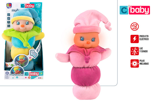 Muñeco Lucecitas con Luz para Bebés (+12 Meses) – 2 Modelos Surtidos C’Baby