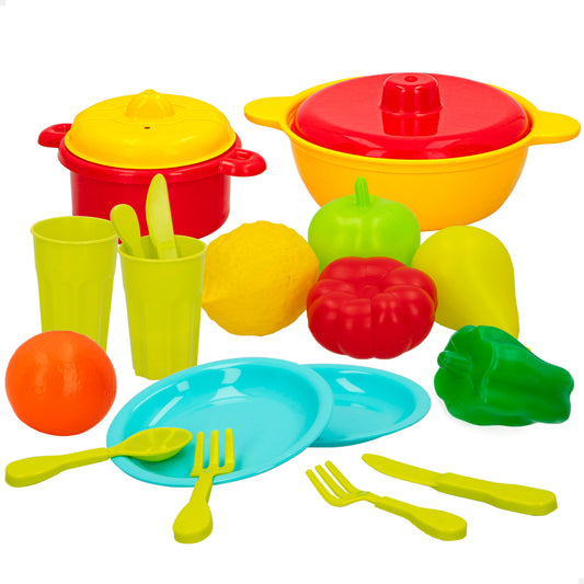 Set 20 Accesorios de Cocina y Comidas Infantil My Home