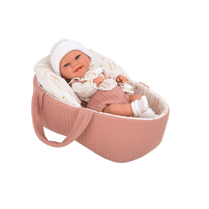 Muñeca Arias Elegance Babyto con Capazo – 33 cm