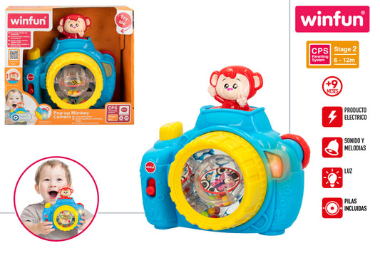 Cámara Musical Mono para Bebés (+9 Meses) Winfun
