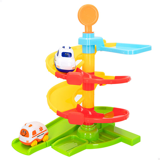 Parking Infantil con 2 Coches para Primeras Carreras C’Baby