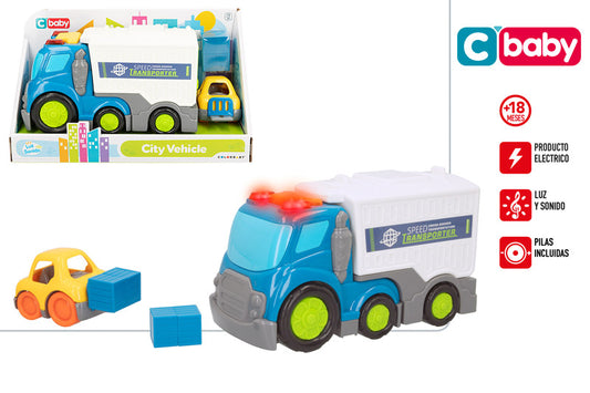 Camión de Fricción con Luz y Sonido (+18 Meses) C’Baby