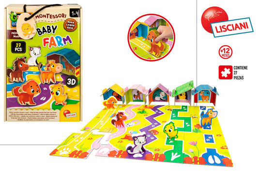 Puzzle Cubos 2 en 1 (+12 meses) 🧩🌿 Montessori –  Ref. 47609