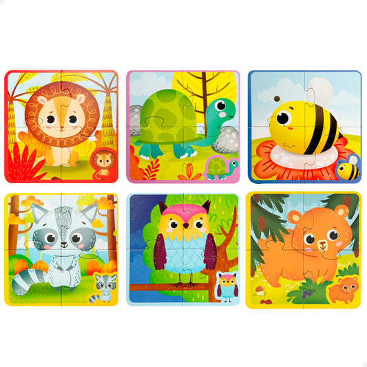 MONTESSORI - PUZZLE TEXTURAS ANIMALES +12M