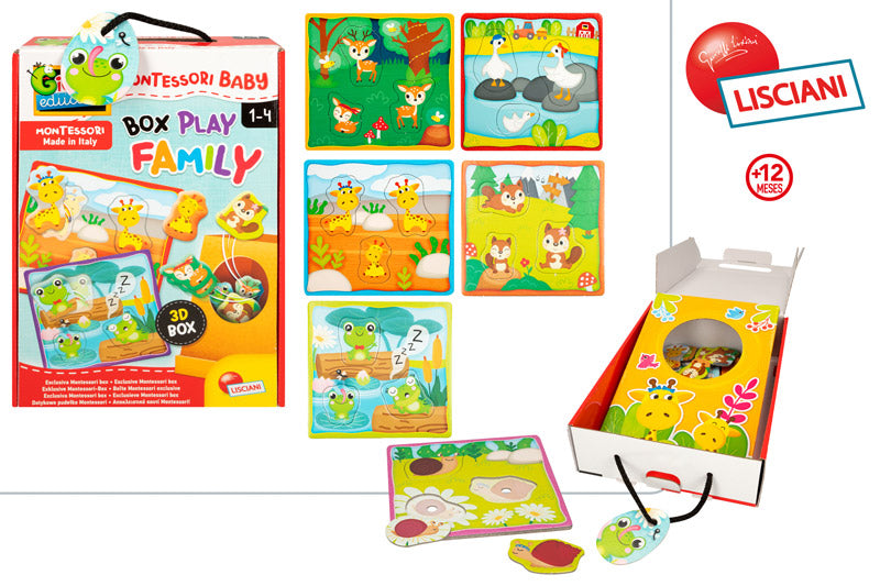 Puzzles de Texturas Familias (+12 meses) 👨‍👩‍👧✨ Montessori – Ref. 47614