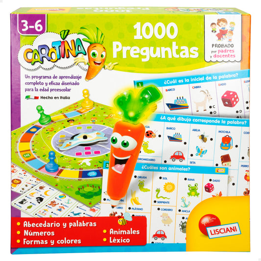 CAROTINA - JUEGO EDUCATIVO 1000 PREGUNTAS +3A - ELECTRONICO