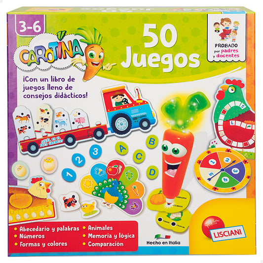 CAROTINA - SET 50 JUEGOS EDUCATIVOS +3A - ELECTRONICO