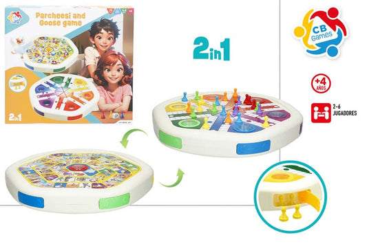 CB GAMES - JUEGO PARCHIS/OCA 2 EN 1 - 1/S