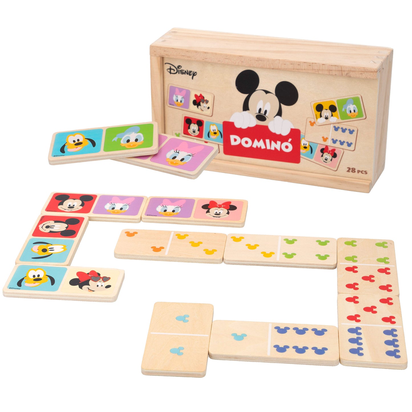 WOOMAX-DISNEY DOMINO MADERA 19 CM