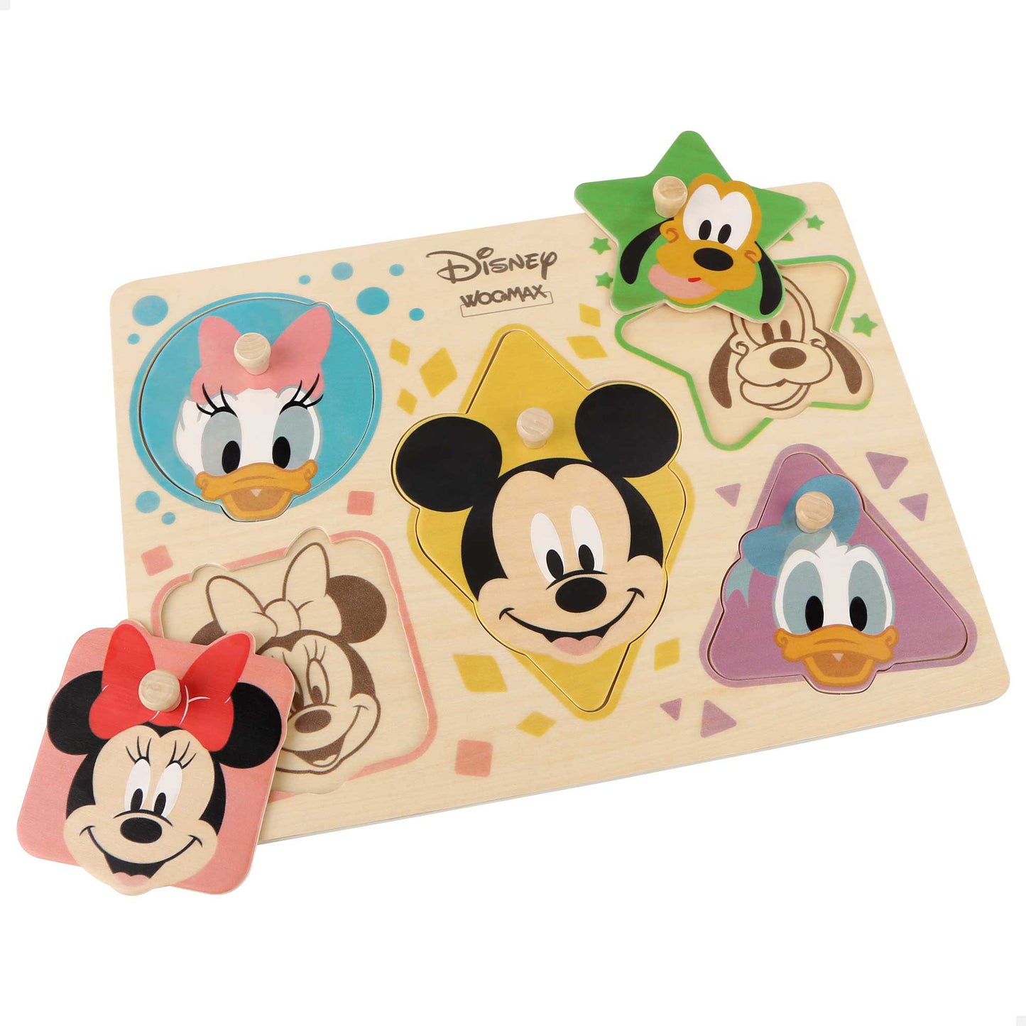 WOOMAX-DISNEY PUZZLE MADERA 30X22CM +24M