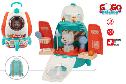 Set Cuidados Mascota en Cohete +3 años (49704) Gogo Friends
