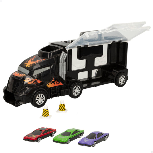 SPEED&GO-CAMION PORTACOCHES C/3 COCHES METAL