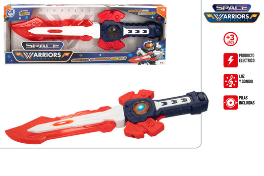 Espada Espacial con Luz, Sonido y Proyección WARRIORS