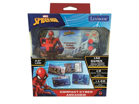 Consola portátil Compact Cyber Arcade spider Man - 2.5'' 150 juegos incluidos