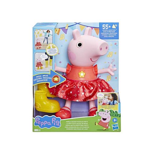 Muñeca Peppa Pig Diversión En Los Charcos Con Mas De 50 Frases. 30 Cm