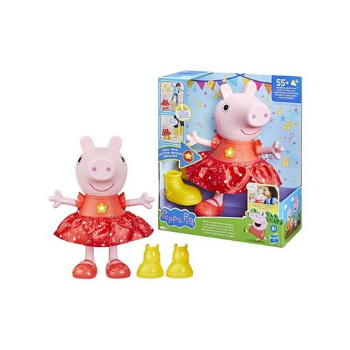 Muñeca Peppa Pig Diversión En Los Charcos Con Mas De 50 Frases. 30 Cm