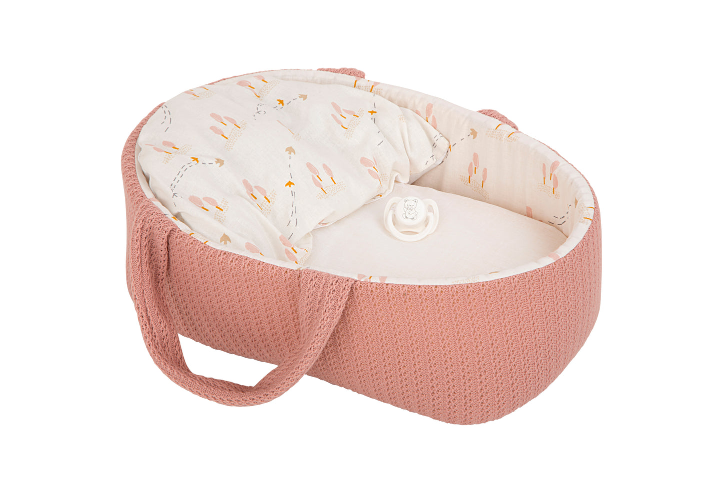 Muñeca Elegance 33 Cm Babyto Rosa Con Capazo (cuerpo Vinyl, Sexo Niña)incluye Chupete En Bolsa.