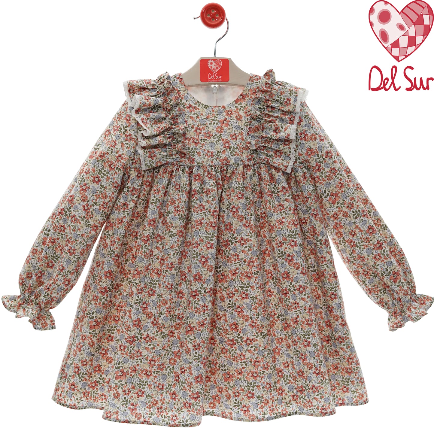 Vestido niña estampado floral | Del Sur 1-10 años 🌼