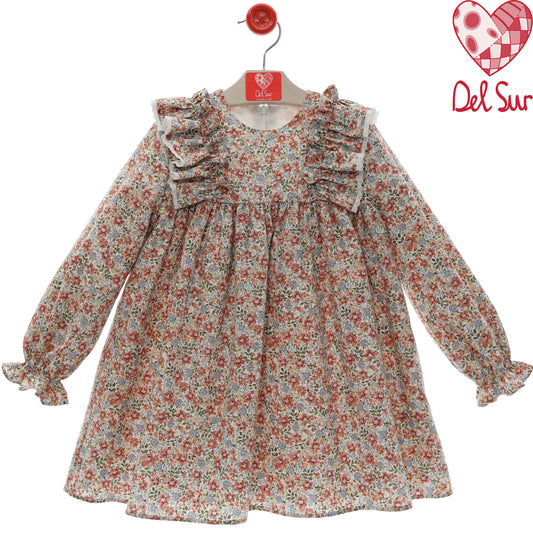 Vestido niña estampado floral | Del Sur 1-10 años 🌼