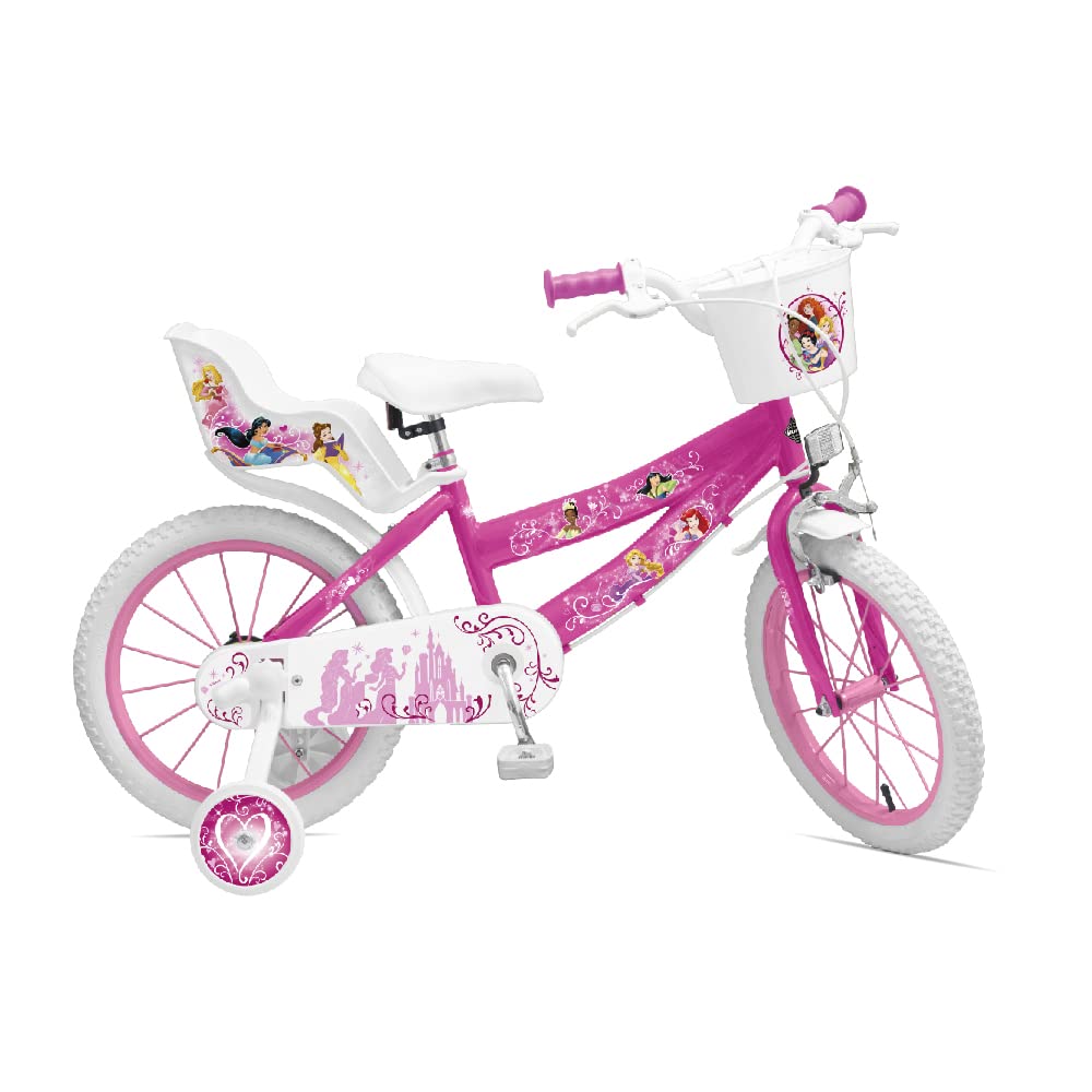 Bicicleta infantil 14 pulgadas Princesas para niños de +4 años TOIMSA