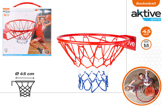 Canasta de Baloncesto de Metal Ø45 cm – Ref. 54278 AKTIVE –