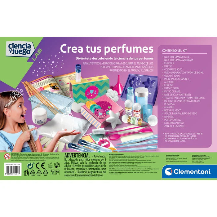 Crea tus Perfumes – Laboratorio Científico de Fragancias 8+ | Clementoni