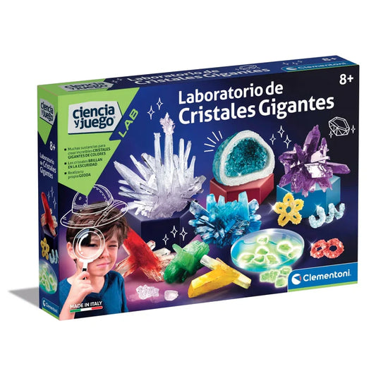Laboratorio de Cristales Gigantes – Kit científico para crear geodas y cristales luminosos | 8+ años