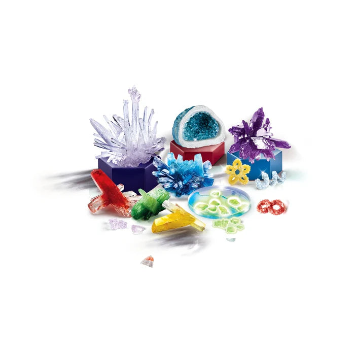 Laboratorio de Cristales Gigantes – Kit científico para crear geodas y cristales luminosos | 8+ años