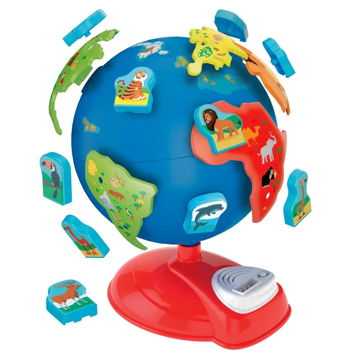 Globo Terráqueo Preescolar – Globo Interactivo con Animales 3-6 años | Clementoni