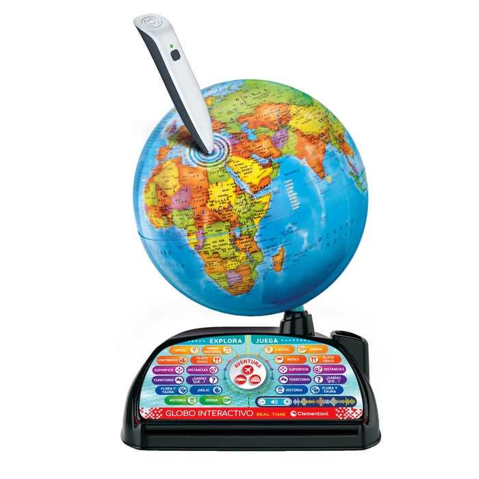 Globo Interactivo Real Time – Exploramundo con App y Boli Inalámbrico 6-10 años | Clementoni
