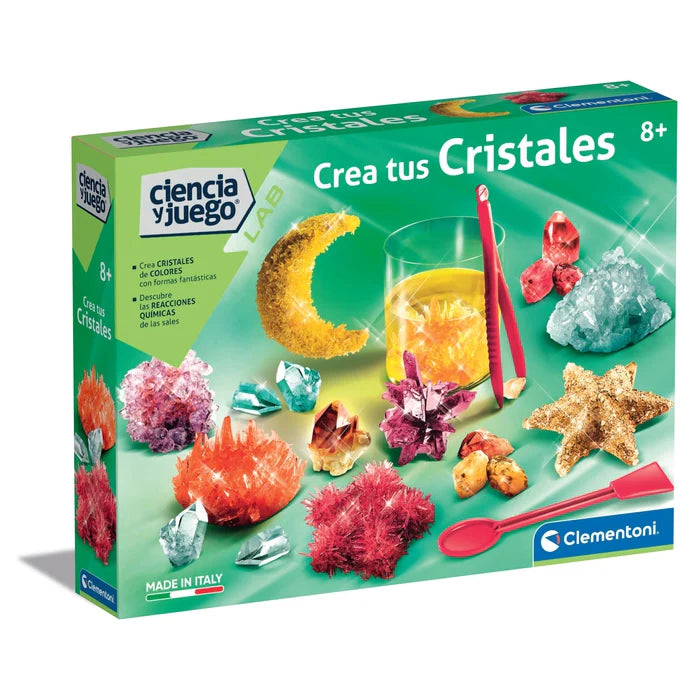 Crea tus Cristales – Laboratorio Científico para Formar Cristales 8+ | Clementoni