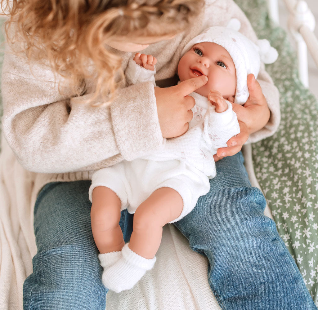 ELEGANCE 35 CM BABYTO ROSA C/MANTA (MUÑECO DE PESO) 60829