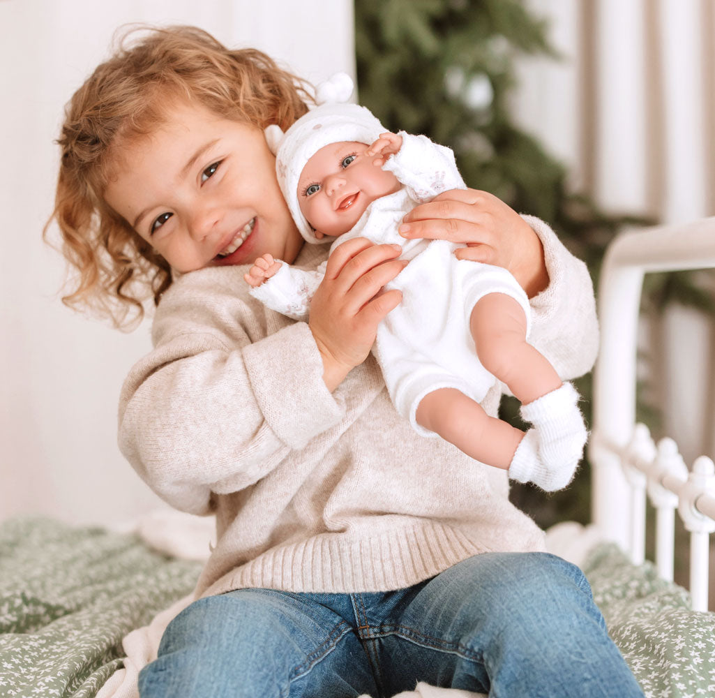 ELEGANCE 35 CM BABYTO ROSA C/MANTA (MUÑECO DE PESO) 60829