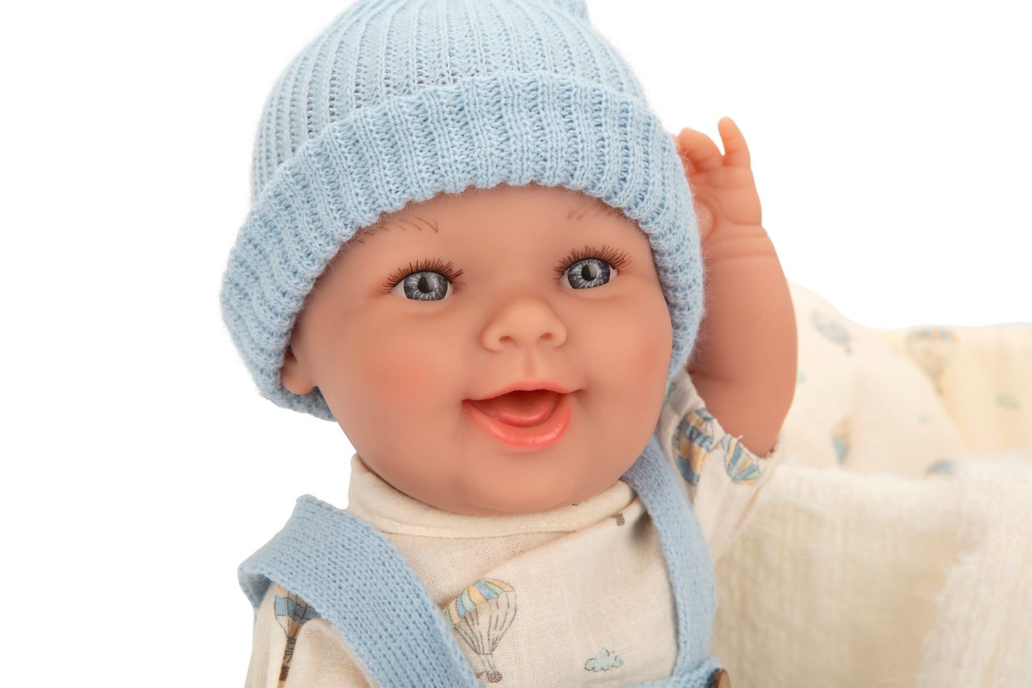 Muñeco Elegance Gadi azul con capazo Arias – 33 cm de dulzura y realismo 👶