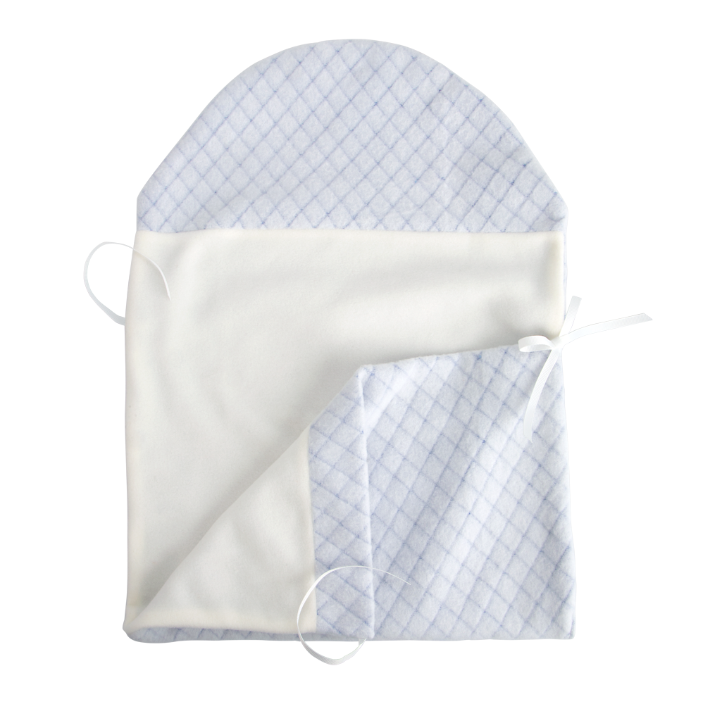 Muñeca con peso Elegance Babyto azul con manta Arias