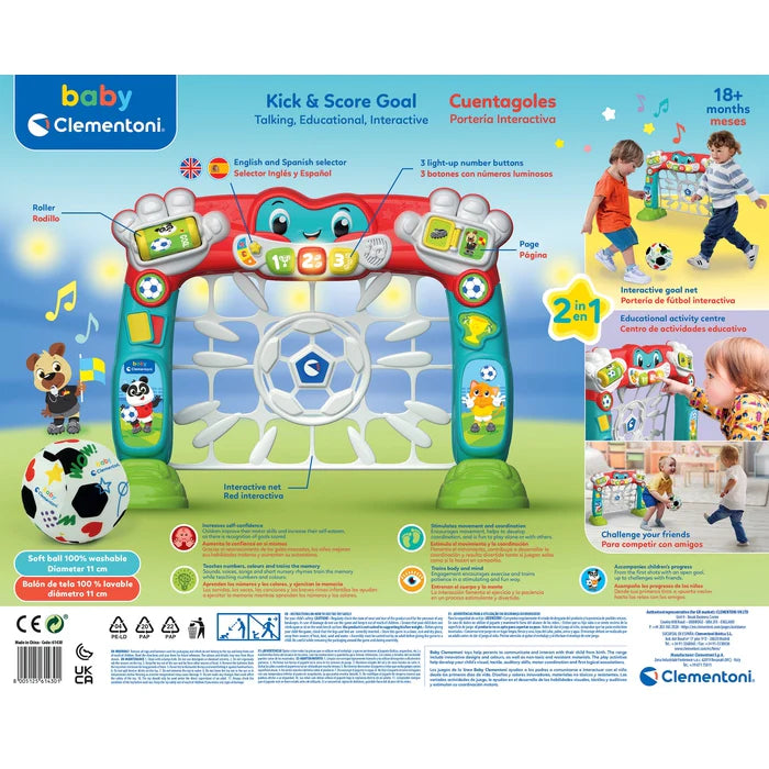 Cuentagoles Portería Interactiva – Juguete Deportivo con Luces y Sonidos 12m+