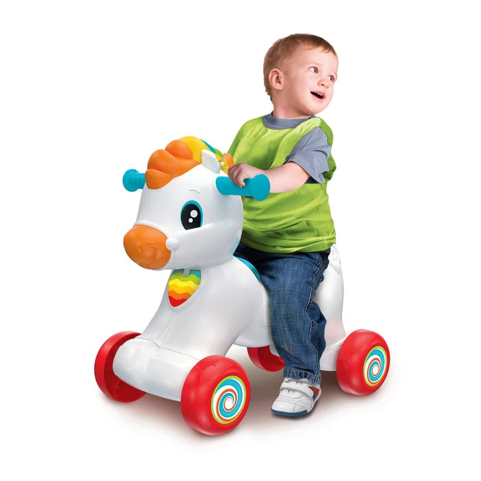 Tito el Caballito 3 en 1 – Balancín, Correpasillos y Centro Interactivo 12-36m